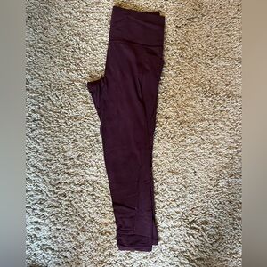 Athleta Burgundy 7/8 Leggings